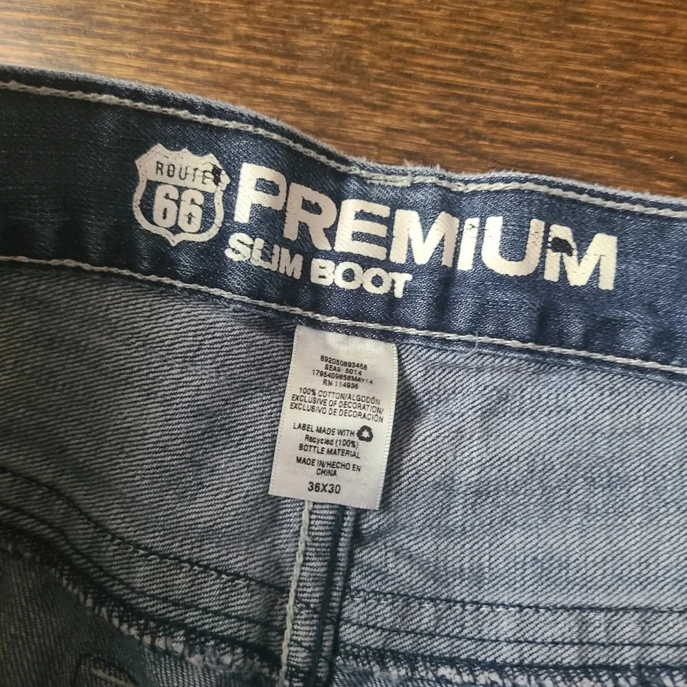 Route 66 premium slim boot jeans sz.36×30 men's